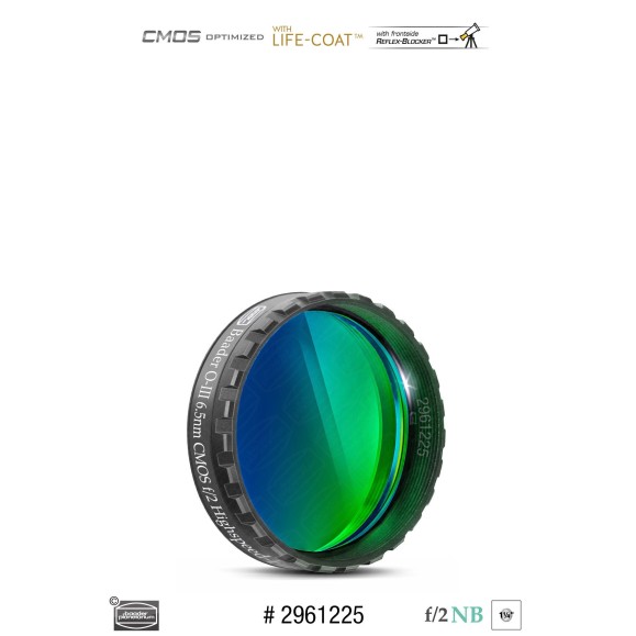 Baader O-III Filtro de alta velocidade de 6,5nm Ø 1¼" optimizado para CMOS