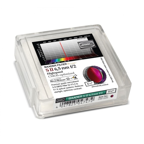 Baader S-II Filtro de alta velocidade de 6,5nm Ø 1¼" optimizado para CMOS