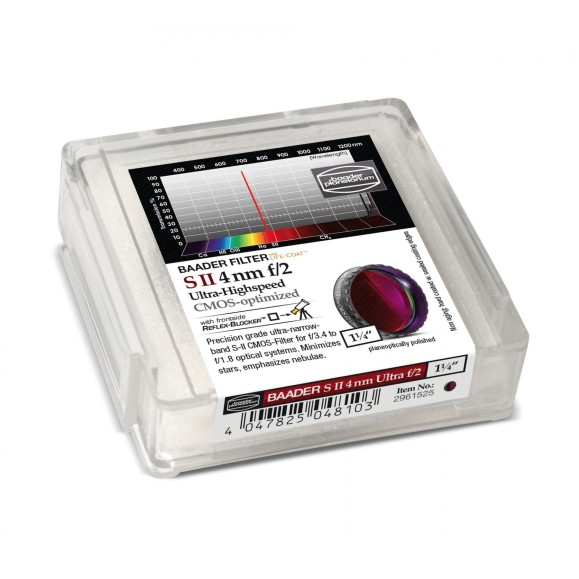 Filtro Baader S-II de 4nm Ø 1¼" de alta velocidade optimizado para CMOS