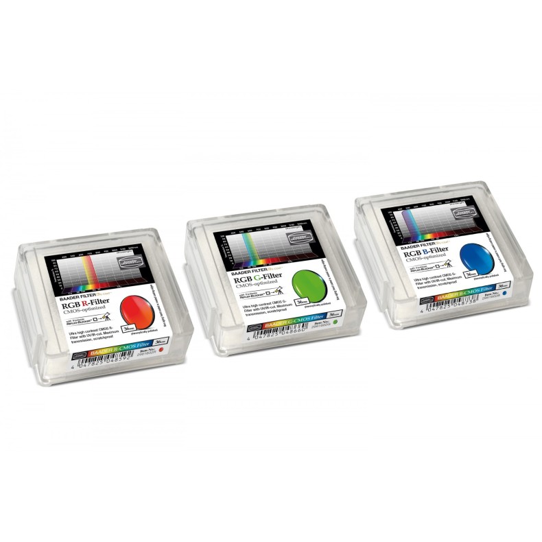 Conjunto de filtros Baader RGB Ø 36... Conjunto de filtros Baader RGB Ø 36...