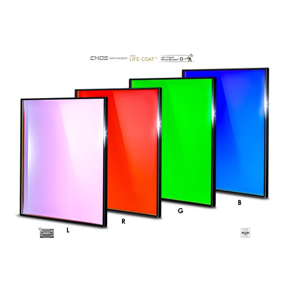 Conjunto de filtros LRGB 65x65 mm Baader optimizado para CMOS