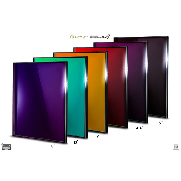 Conjunto de filtros fotométricos 65x65 mm² SLOAN Baader Planetarium