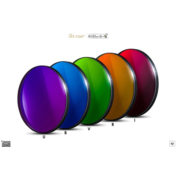 Conjunto de filtros fotométricos Ø 50,4 mm BESSEL Baader Planetarium