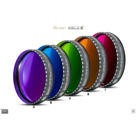 Conjunto de filtros fotométricos Ø 2" BESSEL Baader Planetarium