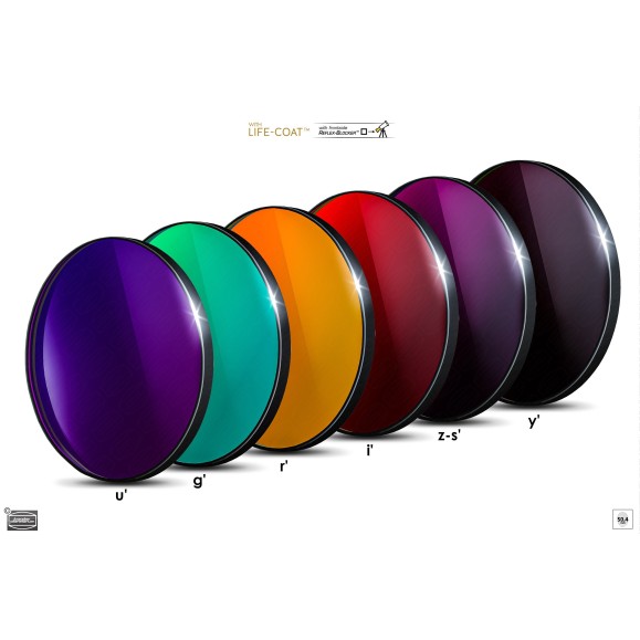 Conjunto de filtros fotométricos Ø 50,4 mm SLOAN Baader Planetarium