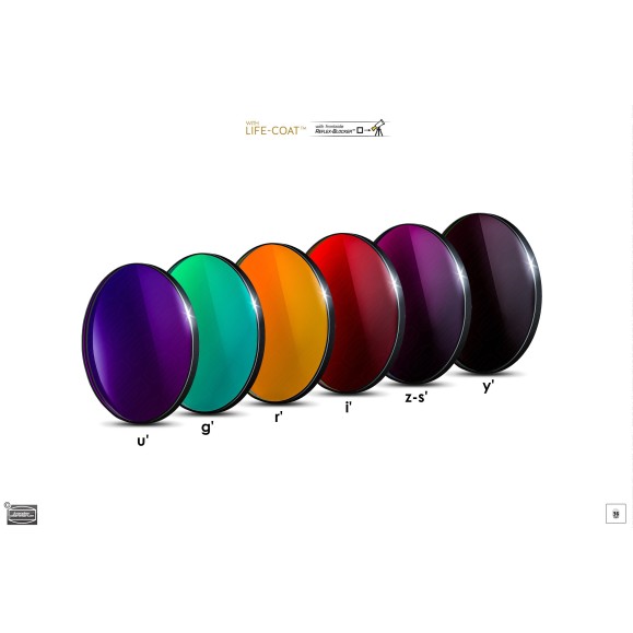 Conjunto de filtros fotométricos Ø 36 mm SLOAN Baader Planetarium