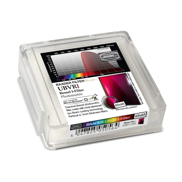 Filtro fotométrico 65x65 mm² BESSEL UBVRI-I Baader Planetarium