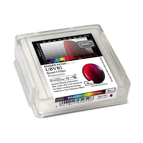 Filtro fotométrico Ø 36 mm BESSEL UBVRI-I Baader Planetarium
