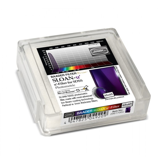 Filtro fotométrico 65x65 mm² SLOAN-u Baader Planetarium
