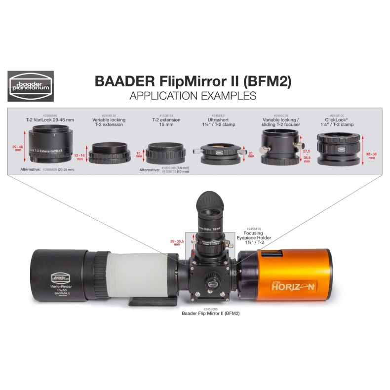 Espelho flip II por Baader Planetarium