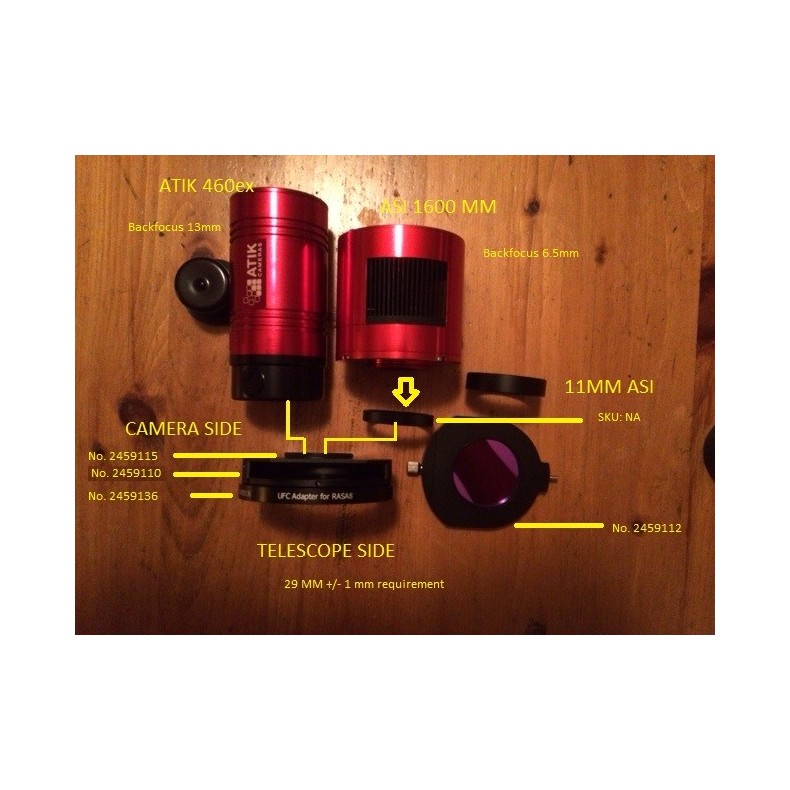 Adaptador UFC S70 para RASA 8" Baader... Adaptador UFC S70 para RASA 8" Baader...