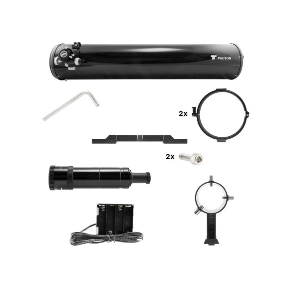 TSTubo ótico refletor newton planetário avançado -PHOTON 8" F6 com primário de quartzo