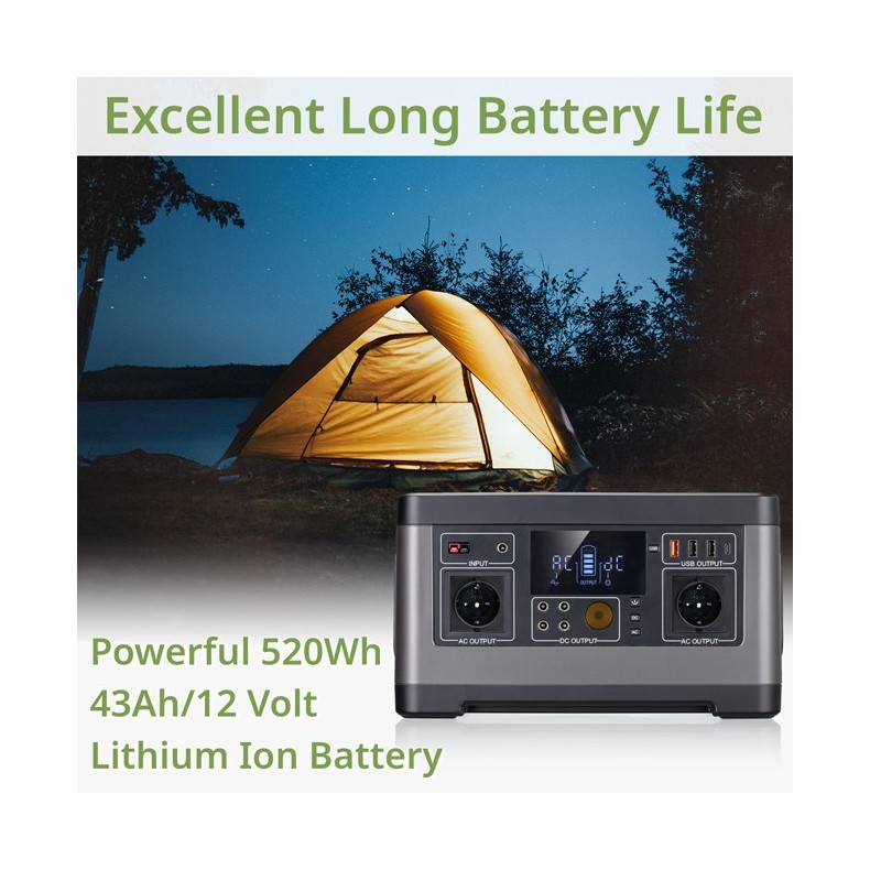 Fonte de alimentação portátil de 500...