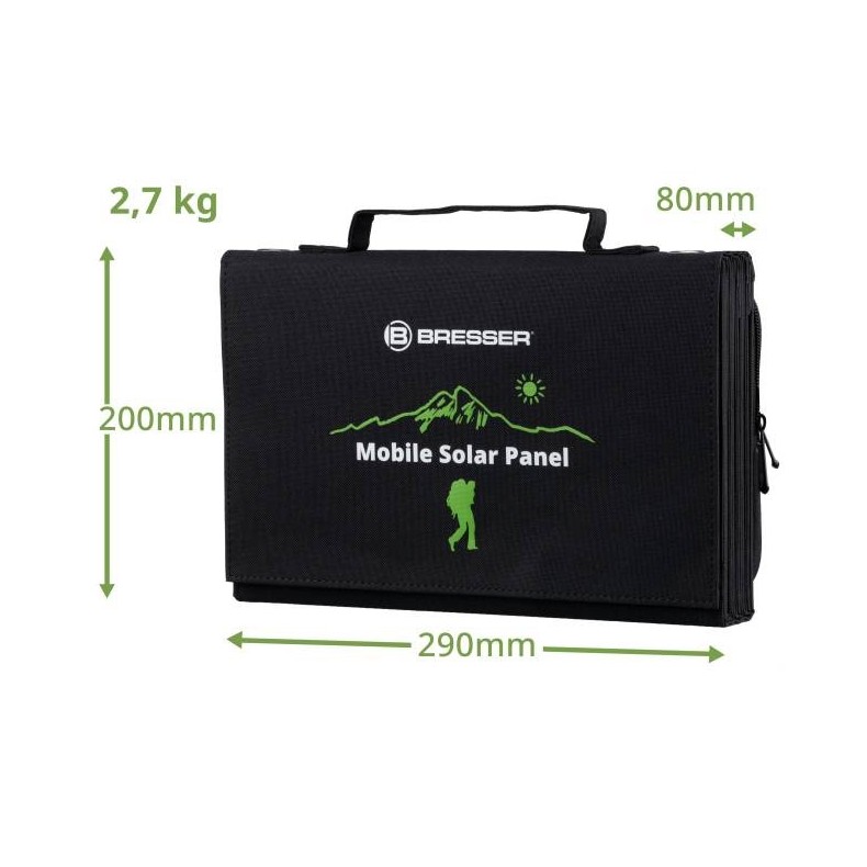 Bresser Painel solar portátil de 60W...