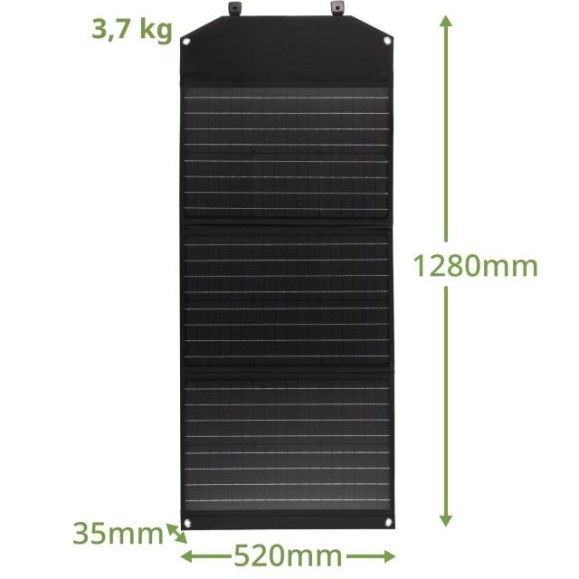 Bresser Painel solar portátil de 90W com saída USB e DC