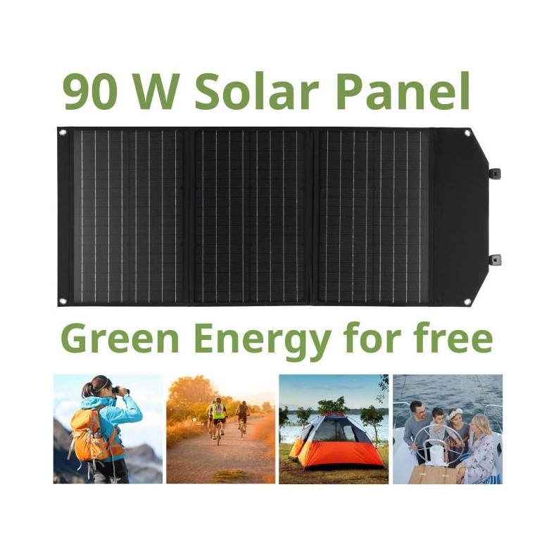 Bresser Painel solar portátil de 90W...