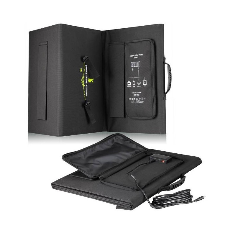 Bresser Painel solar portátil de 120W...