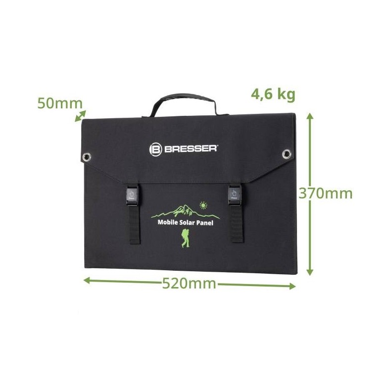 Bresser Painel solar portátil de 120W...