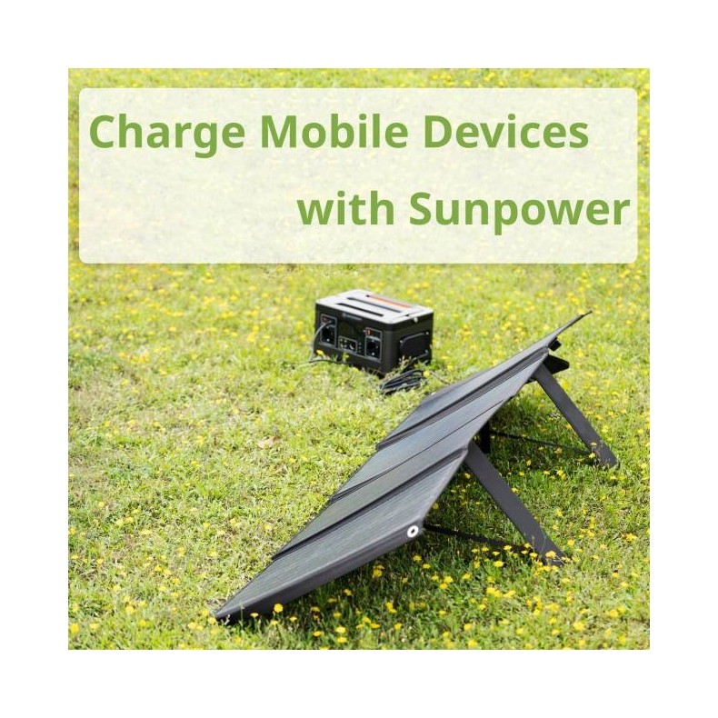 Bresser Painel solar portátil de 120W...