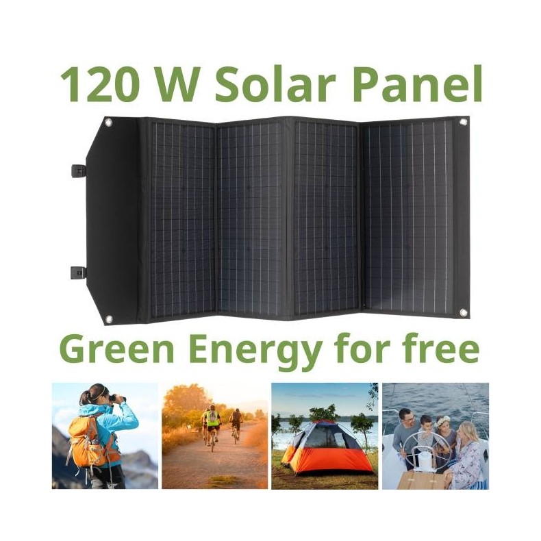 Bresser Painel solar portátil de 120W...