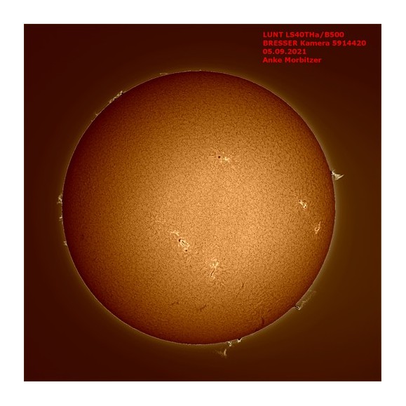 Telescópio solar H-alpha LUNT LS40THa/B500