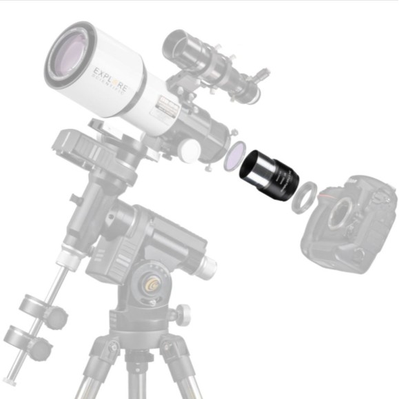 Nivelador de campo EXPLORE SCIENTIFICANivelador de campo Zero X 2'/M48 para ED80 e ED102 APO