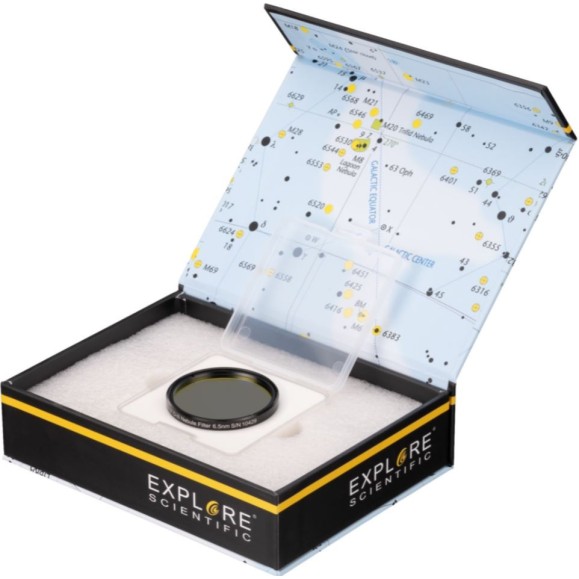 EXPLORE SCIENTIFIC Filtro de nebulosa O-III de banda estreita de 2" 6.5nm