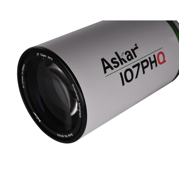 Askar Telescópio astrográfico quadruplo Super APO 107PHQ Telescópio astrográfico de campo plano F/7 de 107 mm