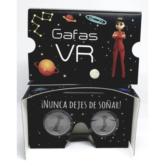 Astronauta Lili Óculos de realidade virtual 360º para explorar o espaço