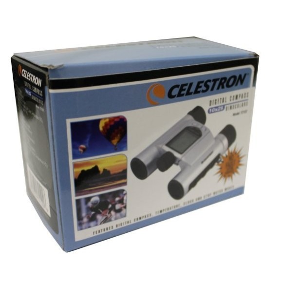 Celestron Binóculos compactos 10x25 Bússola digital com LED