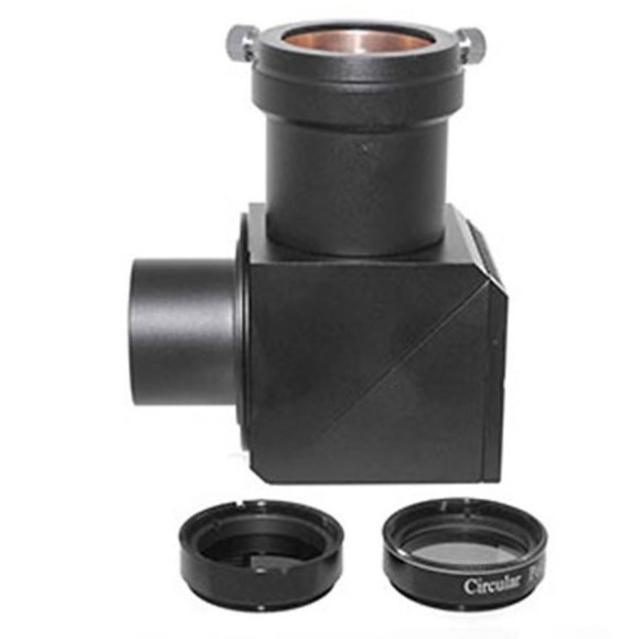 TS Prisma solar de 1,25" com filtro polarizador de banda estreita