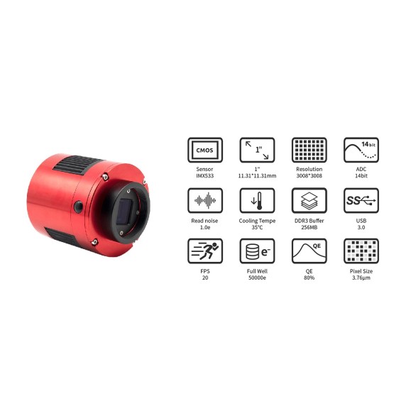 ZWO Câmara Câmara a cores ASI533MC Pro