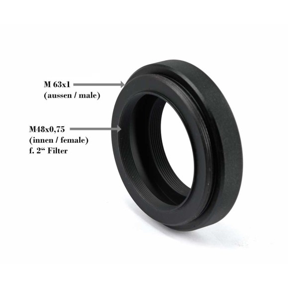 TSDispositivo de aplanamento - Ótica 1.0x para refractores e sensores full frame - ligação M63x1