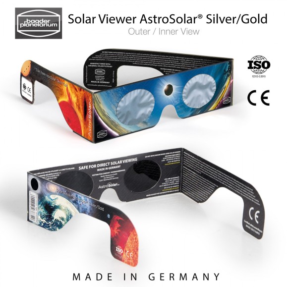 Conjunto de 10 óculos para eclipse solar BAADER PLANETARIUM AstroSolar® AstroSolar® Prata/Dourado 2459295