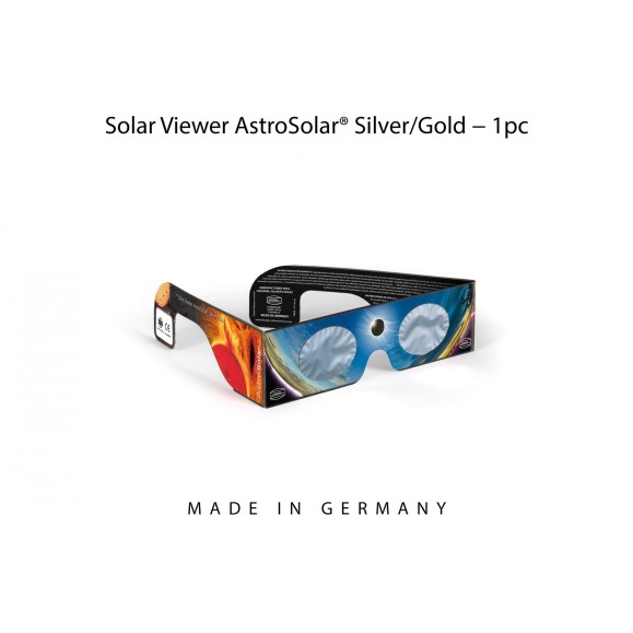 Conjunto de 10 óculos para eclipse solar BAADER PLANETARIUM AstroSolar® AstroSolar® Prata/Dourado 2459295