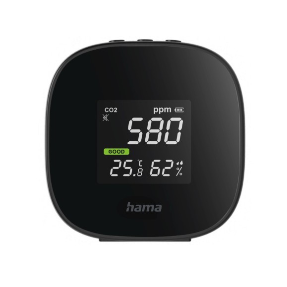 Hama Detetor ````Safe'' Detetor de C02, temperatura e humidade