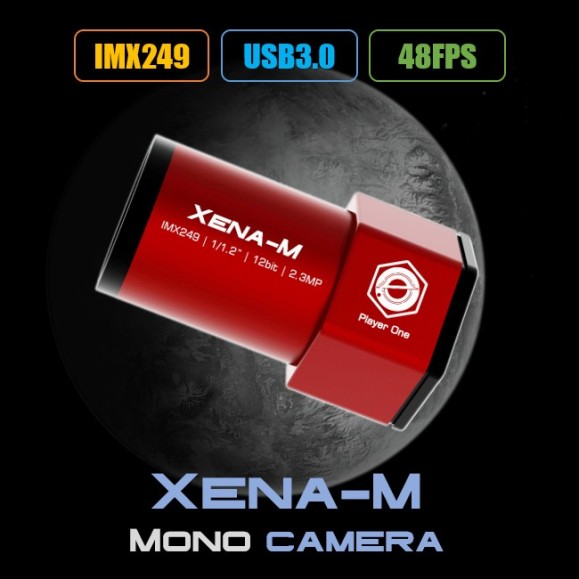 PLAYER ONE Câmara guiada monocromática Xena-M USB3.0 (IMX249)