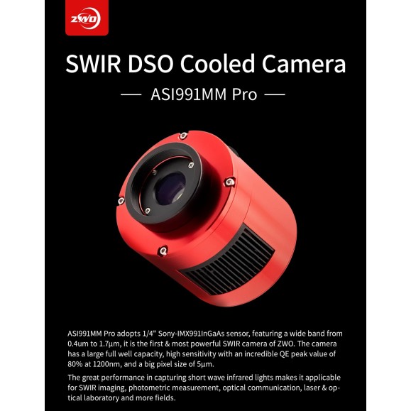 ZWO Câmara ASI991MM Pro Monocromática