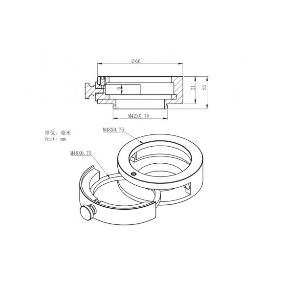 Caixa de filtro com tabuleiro e suporte de filtro para filtros de 2" montados versão II