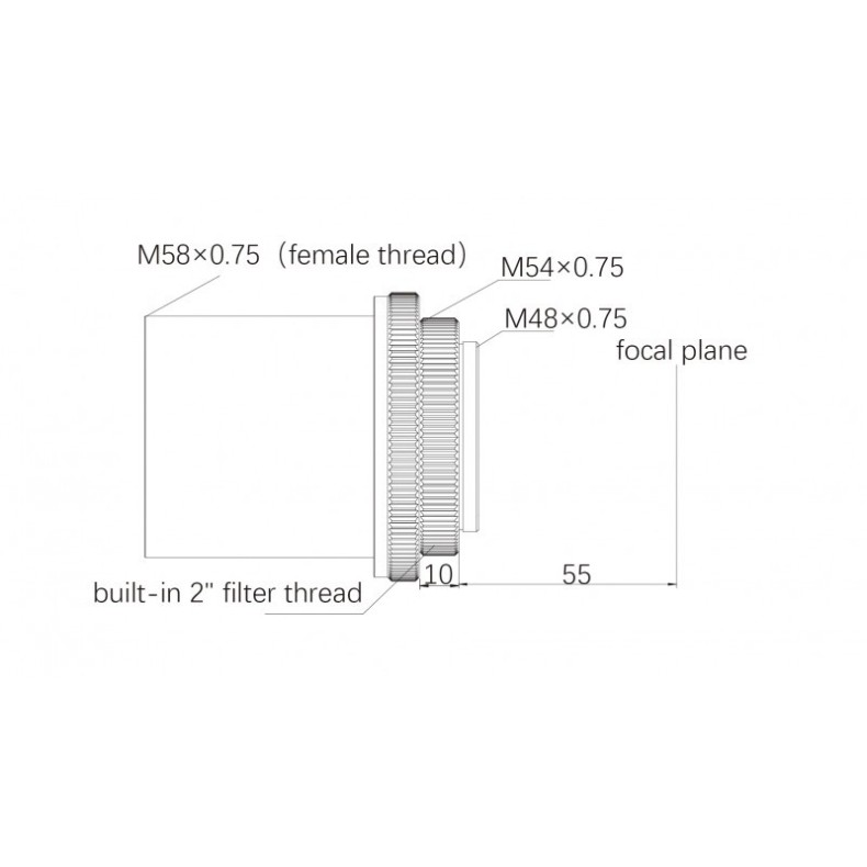 Corretor/redutor ASKAR 0,75x para 65PHQ