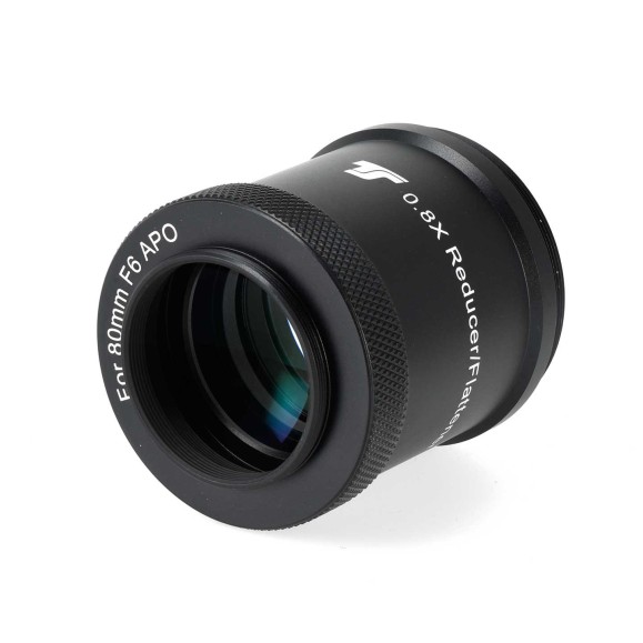 TS TS Redutor de aplanamento -Ótico 0,8x para refrator 80mm f/6 CF e Photoline 80mm Triplete Apo