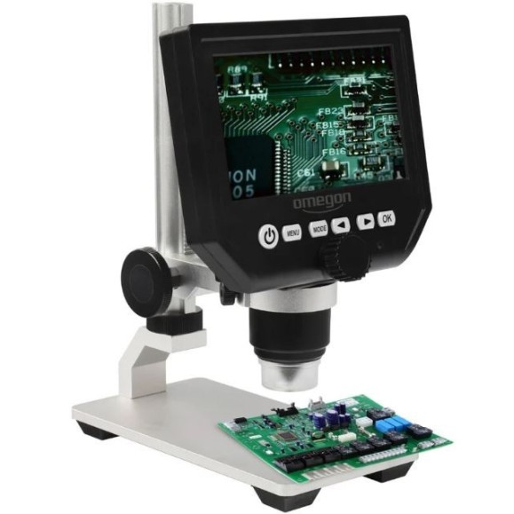 Omegon Microscópio estéreo Digistar 1x-600x, LCD 4.3''