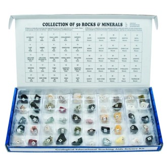 Coleção de 50 minerais e...