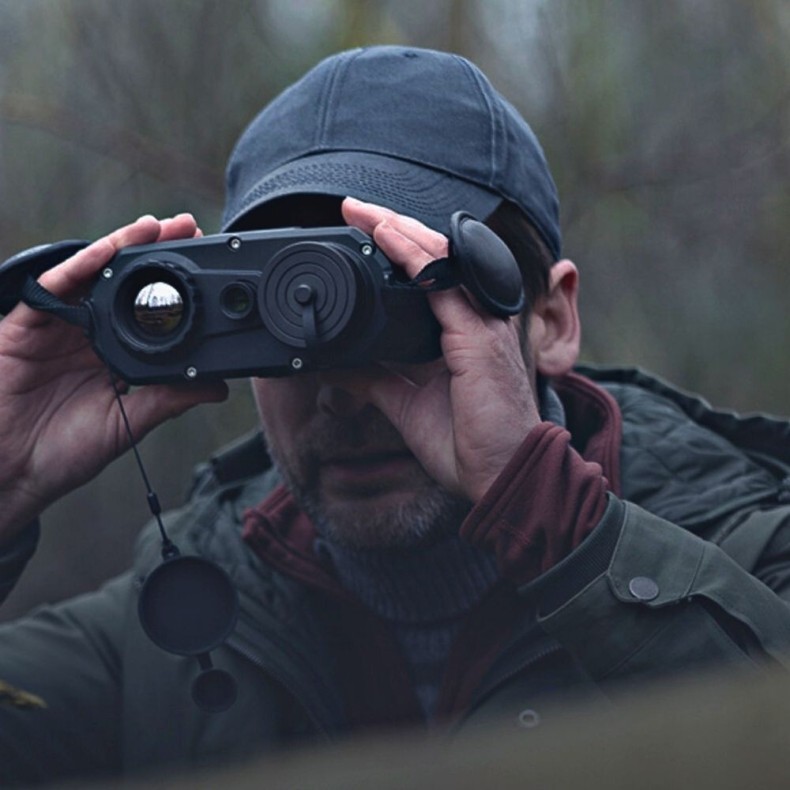 Binóculos com câmara térmica Hikmicro...