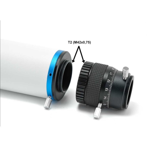 TS Localizador ótico ou tubo guia Deluxe 60mm com microfocusador
