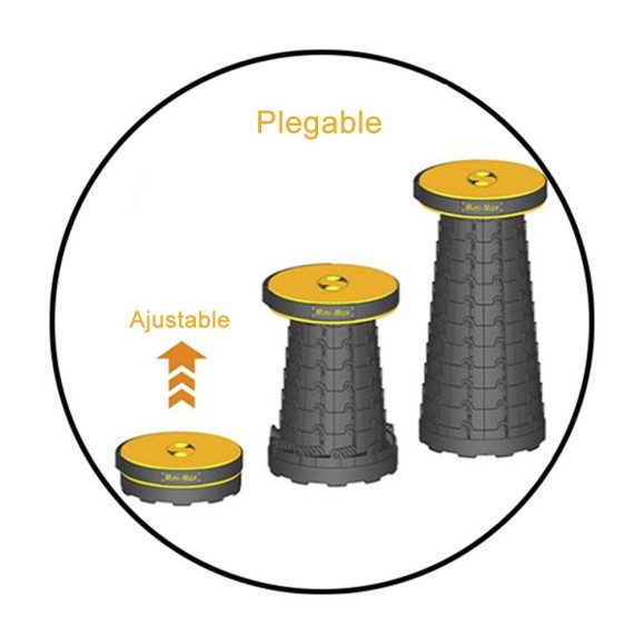 Banco dobrável Mini Max Stool Amarelo