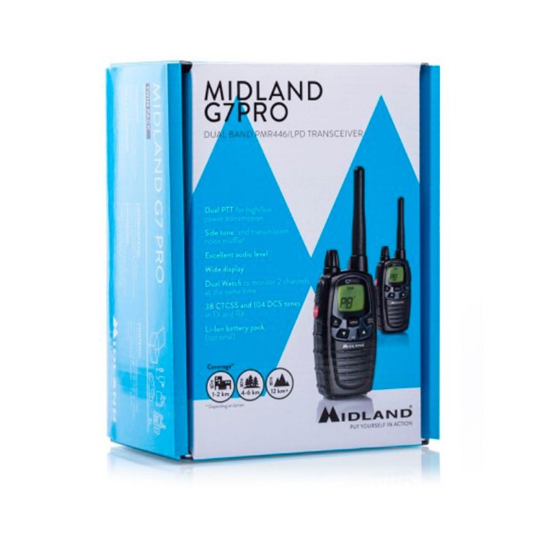 Rádio G7E PRO Par PMR446 Midland