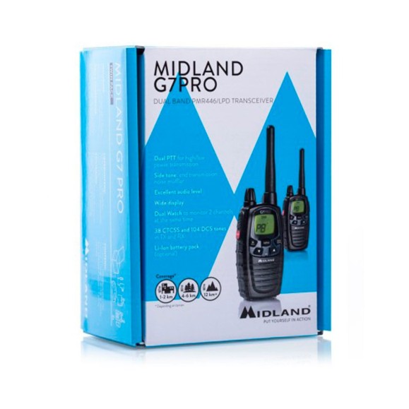 Rádio G7E PRO Par PMR446 Midland