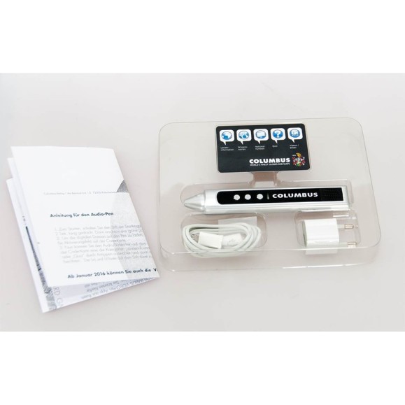Caneta de descoberta áudio/vídeo Columbus