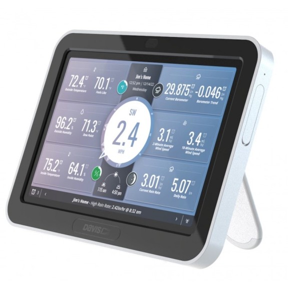 Estação meteorológica sem fios autoalimentada Davis Vantage Pro2 com consola WeatherLink